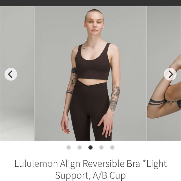 Lulu Townsend Other - Lululemon Align Reversible Bra *Light Support, A/B Cup
French Press NWT size 6